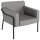 medso powered by PAPERFLOW Sessel MEDSO L grau schwarz Kunstleder 75,0 x 74,3 x 73,6 cm, 1 St.