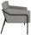 medso powered by PAPERFLOW Sessel MEDSO L grau schwarz Kunstleder 75,0 x 74,3 x 73,6 cm, 1 St.