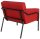 medso powered by PAPERFLOW Sessel MEDSO L rot schwarz Kunstleder 75,0 x 74,3 x 73,6 cm, 1 St.