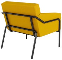 medso powered by PAPERFLOW Sessel MEDSO L gelb schwarz Kunststoff 75,0 x 74,3 x 73,6 cm, 1 St.