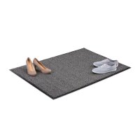 relaxdays Fußmatte schwarz/grau 90,0 x 120,0 cm