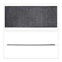 relaxdays Fußmatte schwarz/grau 80,0 x 200,0 cm
