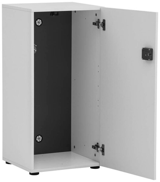MÖBELPARTNER Spind Locked weiß 159251, 1 Schließfach 45,4 x 40,7 x 92,6 cm