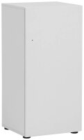 MÖBELPARTNER Spind Locked weiß 159251, 1 Schließfach 45,4 x 40,7 x 92,6 cm