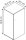 MÖBELPARTNER Spind Locked weiß 159251, 1 Schließfach 45,4 x 40,7 x 92,6 cm