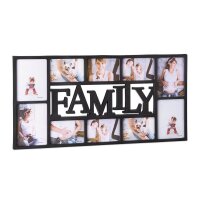 relaxdays  Collage-Bilderrahmen Familie schwarz 72,0 x...
