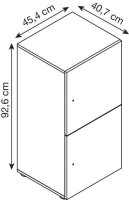 MÖBELPARTNER Spind Locked anthrazit 159254, 2...