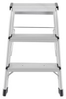 Hailo Klapptritt D60 StandardLine silber 3 Stufen, H:...