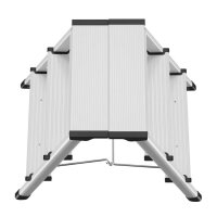 Hailo Klapptritt D60 StandardLine silber 3 Stufen, H: 60,0 cm