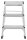 Hailo Klapptritt D60 StandardLine silber 3 Stufen, H: 60,0 cm