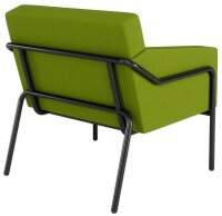 medso powered by PAPERFLOW Sessel MEDSO L grün schwarz Kunststoff 75,0 x 74,3 x 73,6 cm, 1 St.