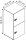 MÖBELPARTNER Spind Locked anthrazit 702030, 6 Schließfächer 90,8 x 40,7 x 185,2 cm