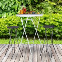 relaxdays Barhocker BASTIAN 10020763_46 schwarz, 2 St.