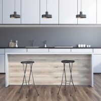 relaxdays Barhocker BASTIAN 10020763_46 schwarz, 2 St.