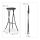 relaxdays Barhocker BASTIAN 10020763_46 schwarz, 2 St.