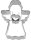 WESTMARK Ausstechform Engel 2D 35592291 Ø 7,0 cm, 1 St.