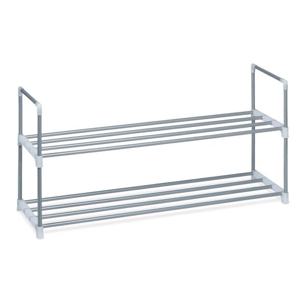 relaxdays Schuhregal grau 90,0 x 31,0 x 45,0 cm, 1 St.