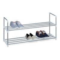 relaxdays Schuhregal grau 90,0 x 31,0 x 45,0 cm, 1 St.