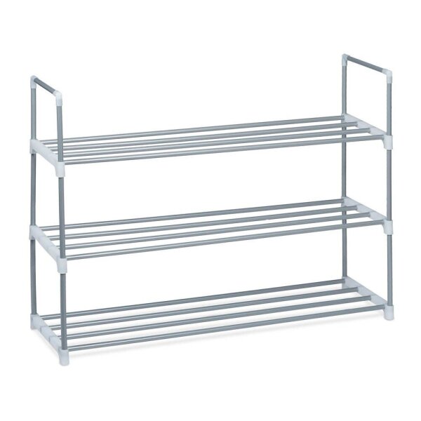 relaxdays Schuhregal grau 90,0 x 31,0 x 70,0 cm, 1 St.