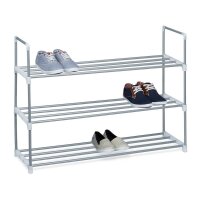 relaxdays Schuhregal grau 90,0 x 31,0 x 70,0 cm, 1 St.