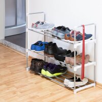 relaxdays Schuhregal grau 90,0 x 31,0 x 70,0 cm, 1 St.
