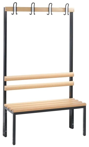 CP Garderobenbank mit Haken Basic 8050-100 S10000 buche Holz 100,0 cm