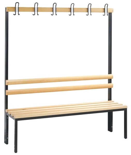CP Garderobenbank mit Haken Basic 8051-100 S10000 buche Holz 150,0 cm