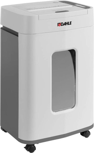 DAHLE ShredMATIC 150 Aktenvernichter mit Partikelschnitt P-4, 4 x 12 mm, bis 150 Blatt, lichtgrau