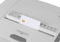 DAHLE ShredMATIC 150 Aktenvernichter mit Partikelschnitt P-4, 4 x 12 mm, bis 150 Blatt, lichtgrau