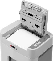 DAHLE ShredMATIC 150 Aktenvernichter mit Partikelschnitt P-4, 4 x 12 mm, bis 150 Blatt, lichtgrau