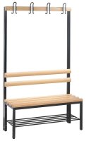 CP Garderobenbank mit Haken und Schuhrost Basic 8050-110...
