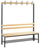 CP Garderobenbank mit Haken und Schuhrost Basic 8051-110...