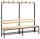 CP Garderobenbank mit Haken und Schuhrost Basic 8052-110 S10007 buche Holz 196,0 cm