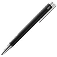 LAMY Kugelschreiber logo M+ black matt, Schreibfarbe:...