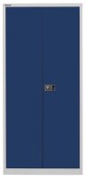 BISLEY Stahlschrank E782A04G505 lichtgrau, oxofordblau 4 Fachböden 91,4 x 40,0 x 195,0 cm, aufgebaut, 1 St.