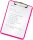LEITZ Klemmbrett WOW 3971 DIN A4 pink Kunststoff, 1 St.