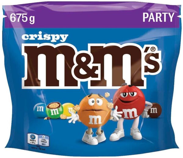 m&ms CRISPY Schokobonbons 675,0 g, 1 St.