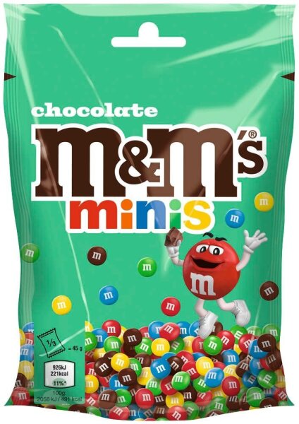 m&ms Mini Chocolate Schokobonbons 135,0 g, 1 St.