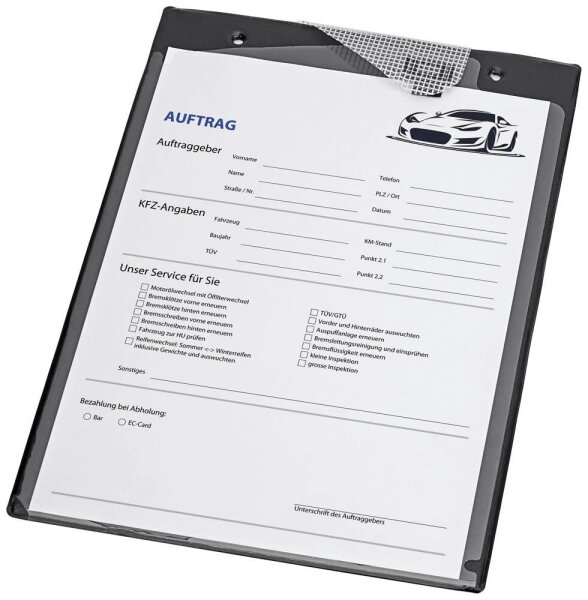 MAUL Angebotsmappen DIN A4 schwarz, 10 St.