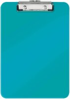 LEITZ Klemmbrett WOW 3971 DIN A4 eisblau Kunststoff, 1 St.