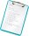 LEITZ Klemmbrett WOW 3971 DIN A4 eisblau Kunststoff, 1 St.