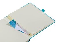 Lediberg Notizbuch Gedanken Cloud quadratisch kariert, türkis Hardcover 240 Seiten, 1 St.
