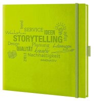 Lediberg Notizbuch Storytelling quadratisch kariert,...