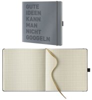 Lediberg Notizbuch gute Ideen quadratisch kariert,...