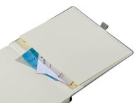 Lediberg Notizbuch gute Ideen quadratisch kariert, silbergrau Hardcover 240 Seiten, 1 St.