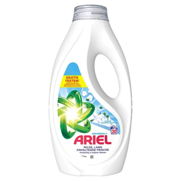 ARIEL UNIVERSAL+ Waschmittel flüssig, 900 ml