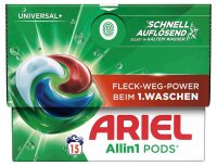 ARIEL UNIVERSAL+ Allin1 PODS Waschmittel Caps, 15 St.