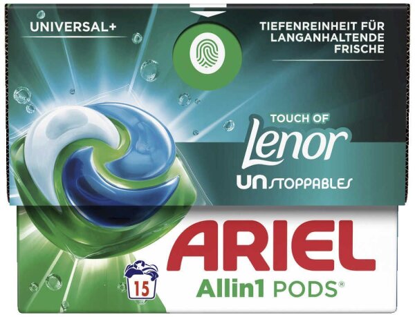 ARIEL UNIVERSAL+ Allin1 PODS Lenor Waschmittel Caps, 15 St.  ( 8700216651042 )