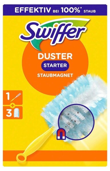 Swiffer DUSTER STARTER STAUBMAGNET Staubfangtücher Mikrofaser, 1 Set