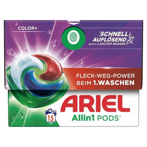 ARIEL COLOR+ Allin1 PODS Waschmittel Caps, 15 St.  ( 8700216678582 )